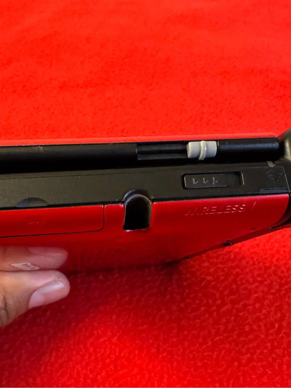 Nintendo 3DS XL Handheld Console Red + Charger W/SD Card Tested- ( Read